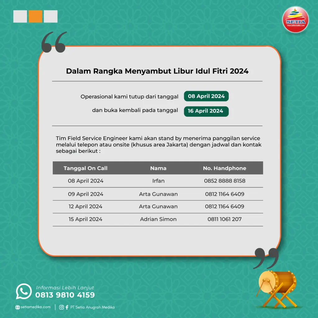 Informasi Operasional dan Service Call Libur Hari Raya Idul Fitri 2024
